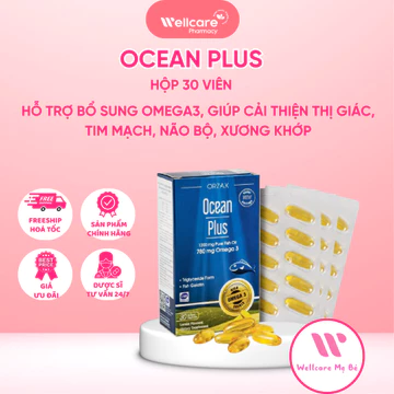 [TIM MẠCH] Ocean Plus Hộp 30 viên - Bổ Sung DHA, EPA, Hỗ Trợ Mắt, Não Bộ, Tim Mạch Và Xương Khớp