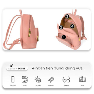 Balo nữ thời trang cao cấp VACHINO - BG022. Bảo hành 12 tháng, đổi trả miễn phí trong vòng 7 ngày.