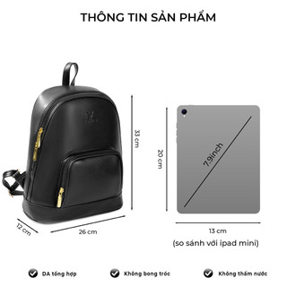 Balo nữ thời trang cao cấp VACHINO - BG022. Bảo hành 12 tháng, đổi trả miễn phí trong vòng 7 ngày.