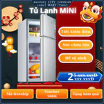 Tủ lạnh mini 2 ngăn 42l có tích hợp ngăn đá riêng tiện lợi để đồ ăn, thức uống, mĩ phẩm, trữ sữa — ảnh 3