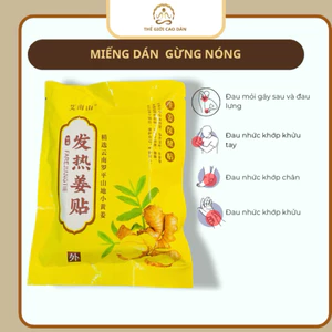 50 Miếng Dán Nóng Gừng Thảo Dược – Giảm Đau vai gáy,lưng,… Thư Giãn, Tăng Cường Tuần Hoàn Máu