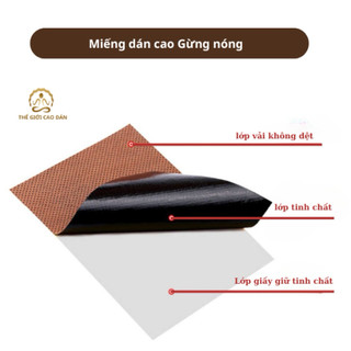 50 Miếng Dán Nóng Gừng Thảo Dược – Giảm Đau vai gáy,lưng,… Thư Giãn, Tăng Cường Tuần Hoàn Máu