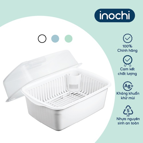 Kệ chén bát cao cấp INOCHI chống bụi, thiết kế thông minh hiện đại tiện lơi, có rãnh thoát nước