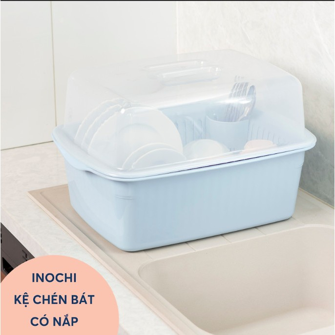 Kệ chén bát cao cấp INOCHI chống bụi, thiết kế thông minh hiện đại tiện lơi, có rãnh thoát nước