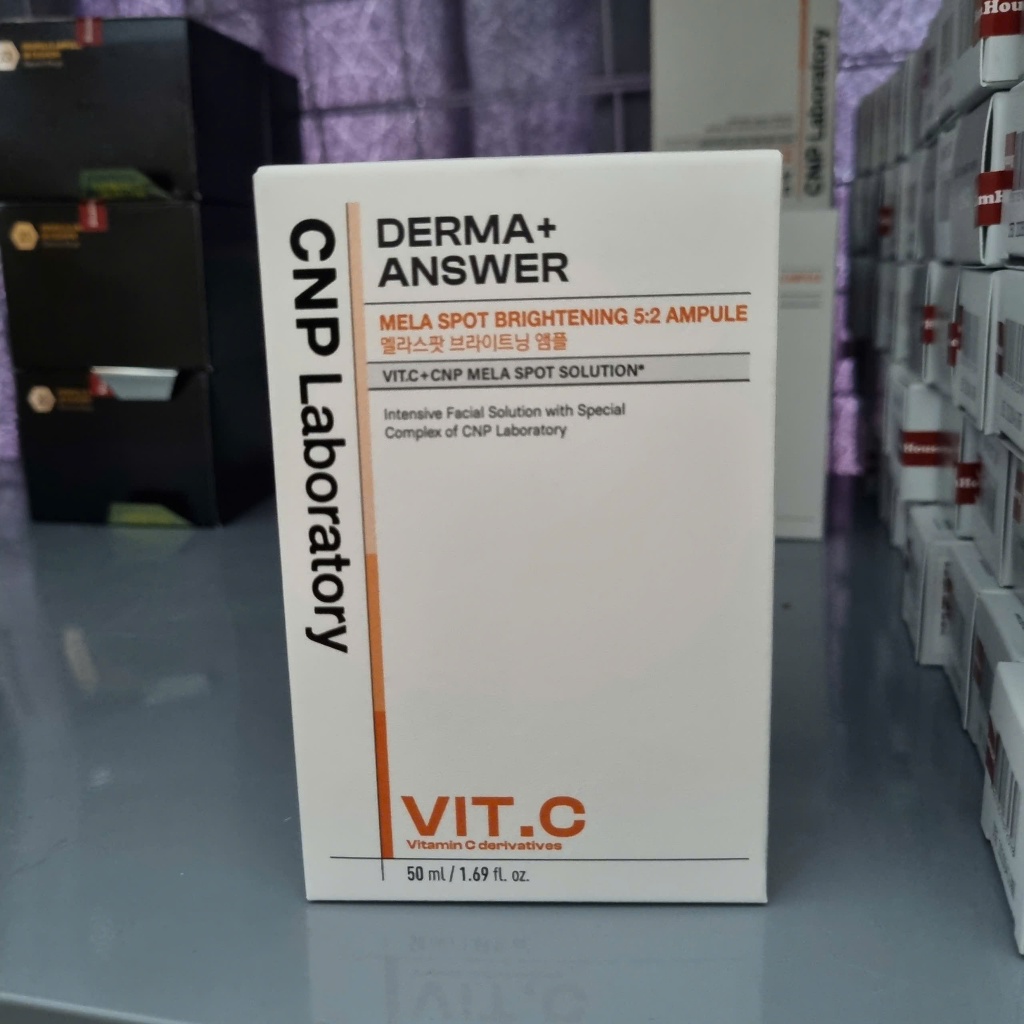 Tinh Chất Vitamin C Mờ Thâm Sáng da CNP Derma+ Answer Mela Spot Brightening Ampule 15ml/50ml