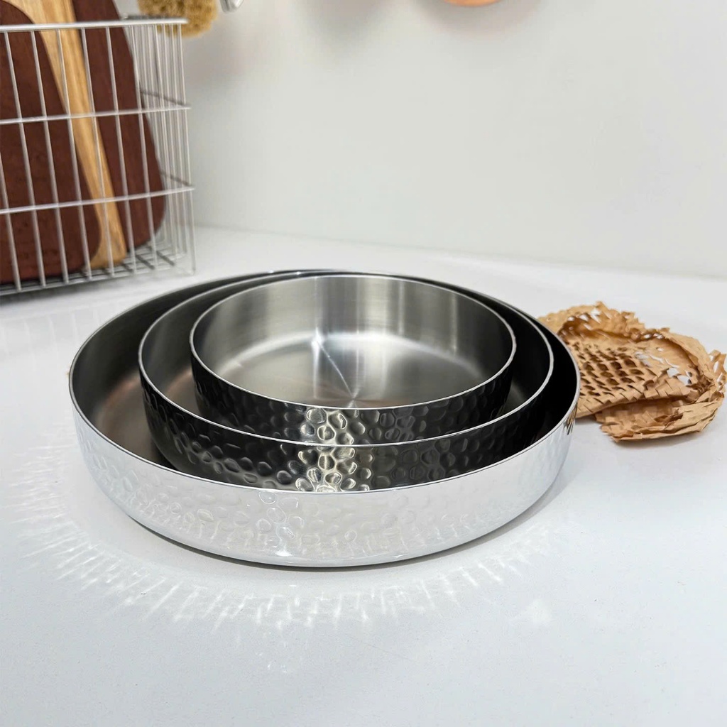 Khay Kiêm Chảo Chockmen Chạm Khắc Sang Trọng 16cm 20cm 24cm