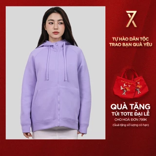 Áo Khoác Nữ Couple TX Original Thun 2 Da Form Oversize WOK 2063