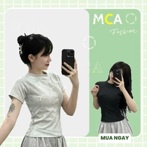 Áo thun babytee Đính nơ, áo thun nữ, áo thun nữ cỗ tròn A51124