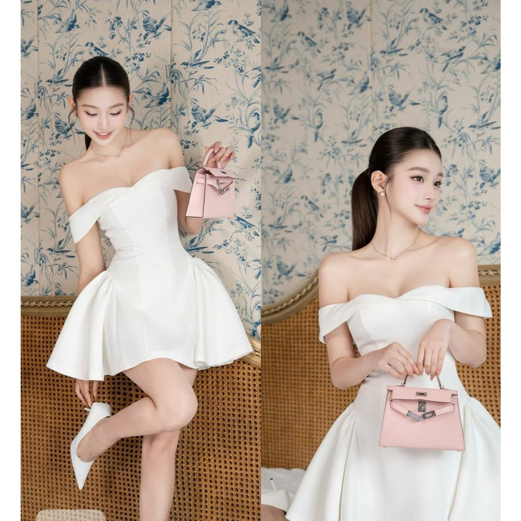 NH CLOTHER - đầm váy ôm eo TRỄ VAI tinh tế trong từng đường nét