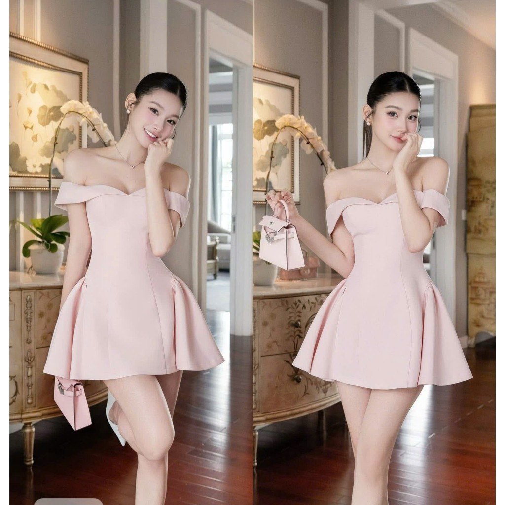 NH CLOTHER - đầm váy ôm eo TRỄ VAI tinh tế trong từng đường nét