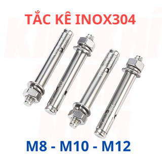 Tắc Kê Inox, Bu Lông Nở Inox 304 Đủ SIze  M8, M10, M12.