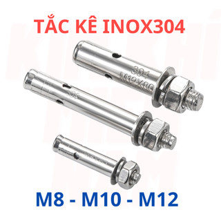 Tắc Kê Inox, Bu Lông Nở Inox 304 Đủ SIze  M8, M10, M12.