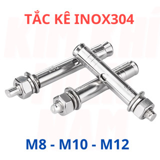 Tắc Kê Inox, Bu Lông Nở Inox 304 Đủ SIze  M8, M10, M12.