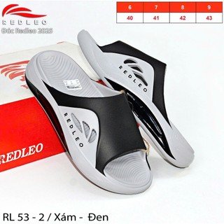 (CHÍNH HÃNG) Dép bánh mì quai ngang nam REDLEO _RL53-2 đúc cao su êm mềm nhẹ bền, có lỗ thoáng khí, chống trơn trượt