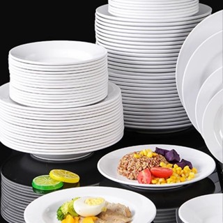 Đĩa Phíp ( Melamine A5 ) Cao Cấp Trắng Sang Trọng Bền Đẹp Không Xước - Ố  8106