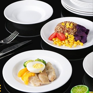 Đĩa Phíp ( Melamine A5 ) Cao Cấp Trắng Sang Trọng Bền Đẹp Không Xước - Ố  8106