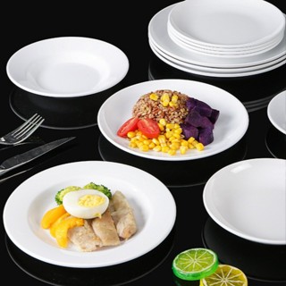 Đĩa Phíp ( Melamine A5 ) Cao Cấp Trắng Sang Trọng Bền Đẹp Không Xước - Ố  P1006