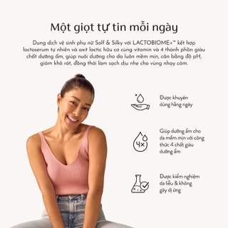 [KOL LIVESTREAM] Bộ 3 chai Dung Dịch Vệ Sinh Phụ Nữ Lactacyd Lactacyd Soft & Silky Dưỡng Ẩm 250ml/chai