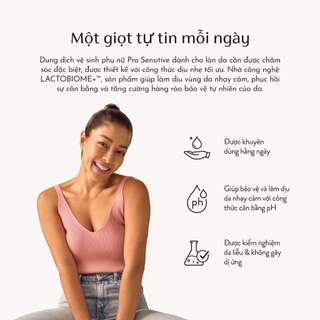 Bộ 3 chai Dung Dịch Vệ Sinh Phụ nữ Lactacyd Pro Sensitive Cho Da Nhạy Cảm 150ml/ chai