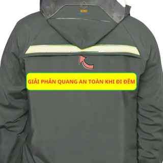 Bộ Quần Áo Mưa Vải Dệt Kim, PVC, Cao Su Non, Mềm Mại, Chống Thấm, Có Giải Phản Quang An Toàn Xe Máy