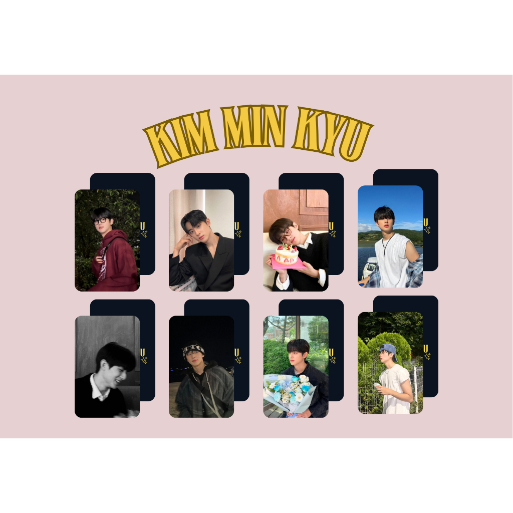 set card bo góc diễn viên Kim Min Kyu Chị phim Đại Học Đường - Bitch Rich