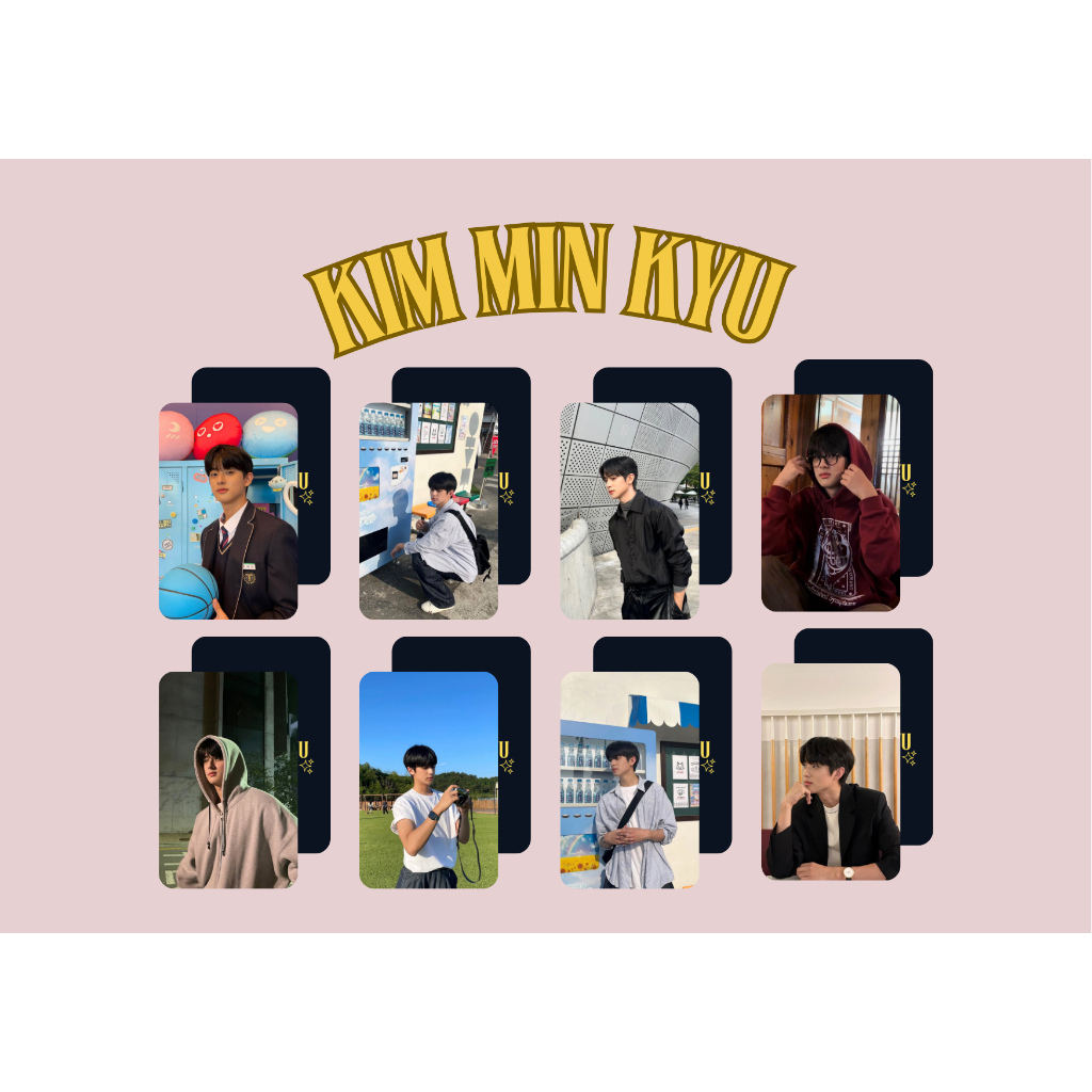 set card bo góc diễn viên Kim Min Kyu Chị phim Đại Học Đường - Bitch Rich