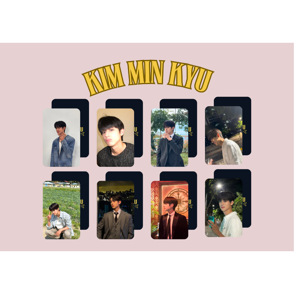 set card bo góc diễn viên Kim Min Kyu Chị phim Đại Học Đường - Bitch Rich