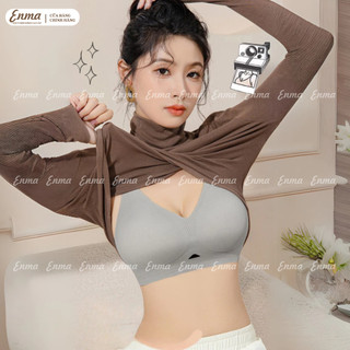Áo Lót Áo Bra Nữ Chất Su Mỏng Không Gọng Mút Giọt Nước Dày 3CM Thoáng Khí Không Lộ Viền BRA08