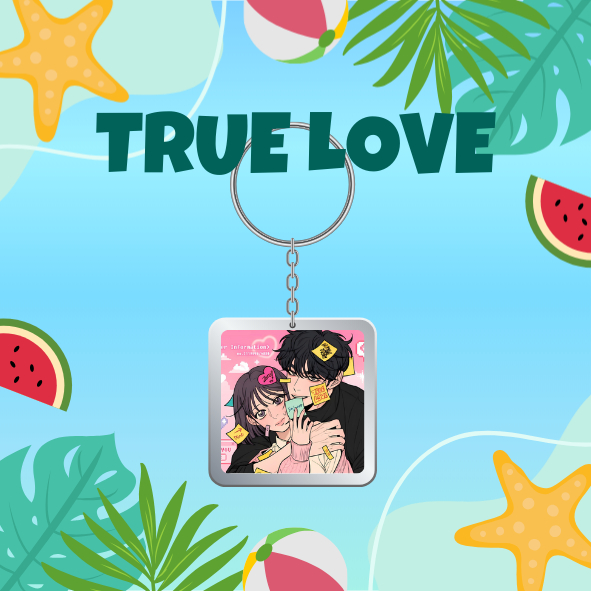 Móc khoá nhựa/Keyring "Chiến thuật tình yêu trong sáng"-"Operation: True Love" Baek Do Hwa-Go Eunhyeok
