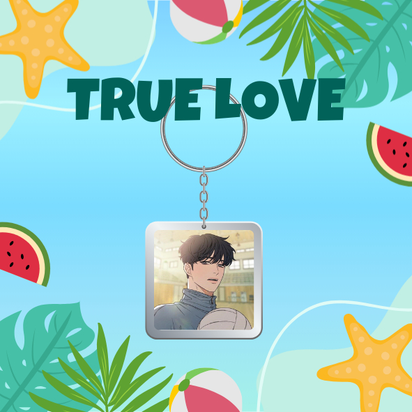 Móc khoá nhựa/Keyring "Chiến thuật tình yêu trong sáng"-"Operation: True Love" Baek Do Hwa-Go Eunhyeok