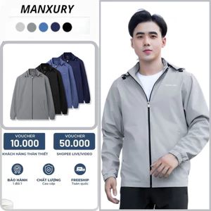 Áo Khoác Gió Nam 2 Lớp Manxury Công Nghệ Heattech Cao Cấp, Chống Thấm, Cản Bụi, Cản Gió, Giữ ấm A02