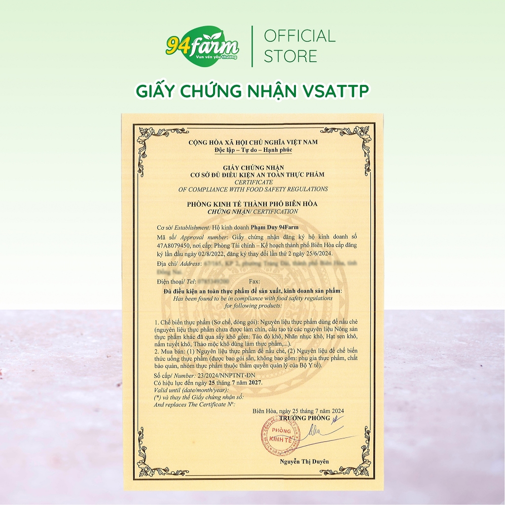 [1 set pha 5 ly] Trà sữa trân châu 94farm Tự chọn Topping