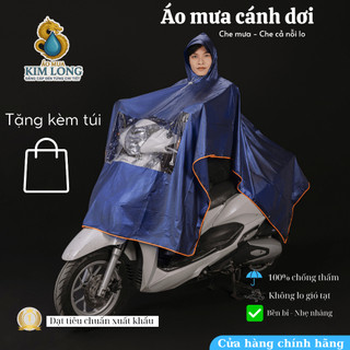 ÁO MƯA CÁNH DƠI NHŨ CÓ VIỀN PHẢN QUANG CAO CẤP - PHÙ HỢP CHO NAM VÀ NỮ