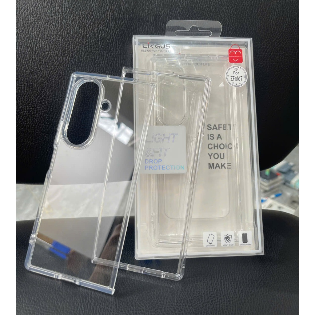 Ốp Likgus trong suốt chống ố vàng cho Samsung ZFold 6 7 - ZFlip 6 7 bảo vệ toàn diện
