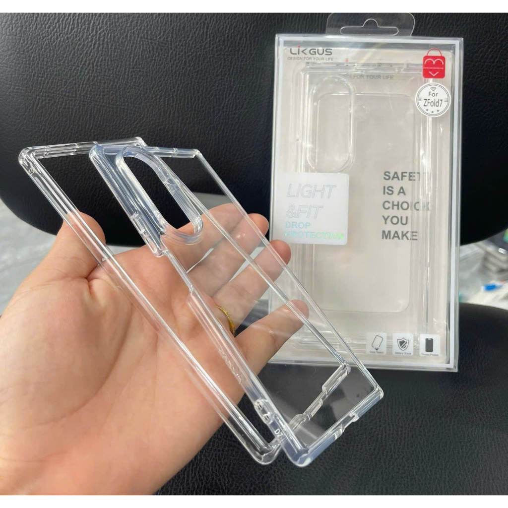 Ốp Likgus trong suốt chống ố vàng cho Samsung ZFold 6 7 - ZFlip 6 7 bảo vệ toàn diện