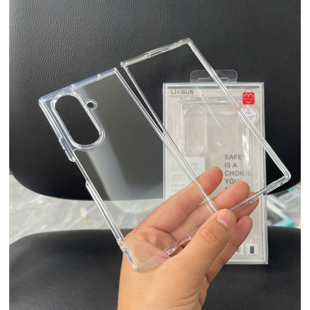 Ốp Likgus trong suốt chống ố vàng cho Samsung ZFold 6 7 - ZFlip 6 7 bảo vệ toàn diện