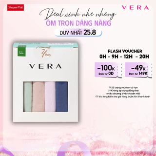 Combo 06 quần lót nữ cotton VERA 7166 [Giao màu ngẫu nhiên]