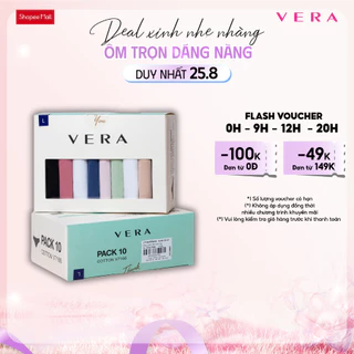 Combo 10 Quần Lót Nữ VERA Cotton - 7166 [Giao màu ngẫu nhiên]