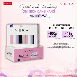Combo 10 quần lót nữ thun lạnh VERA 6323 [Giao màu ngẫu nhiên]