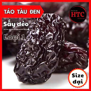Táo tàu đen sấy dẻo Tân Cương chuẩn loại 1, quả to dẻo mềm giúp đẹp da, đen tóc, ngủ ngon, HTC Food