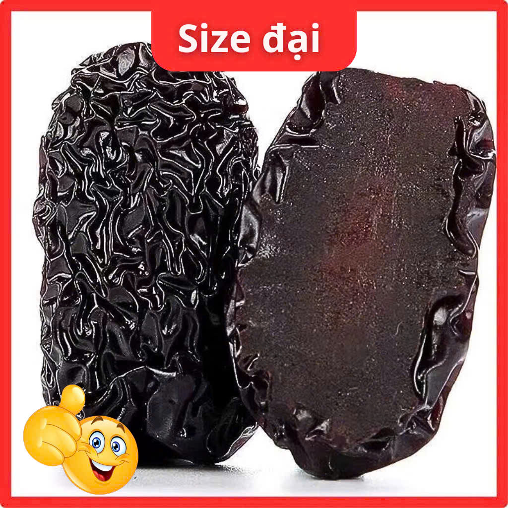 Táo tàu đen sấy dẻo Tân Cương chuẩn loại 1, quả to dẻo mềm giúp đẹp da, đen tóc, ngủ ngon, HTC Food