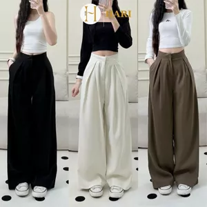Quần tây ống rộng Hari dáng suông ly giữa chất cao cấp 382