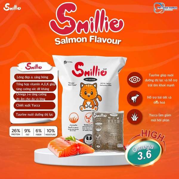 [Bao 20kg] Thức Ăn Hạt Smillie Cho Mèo Trưởng Thành