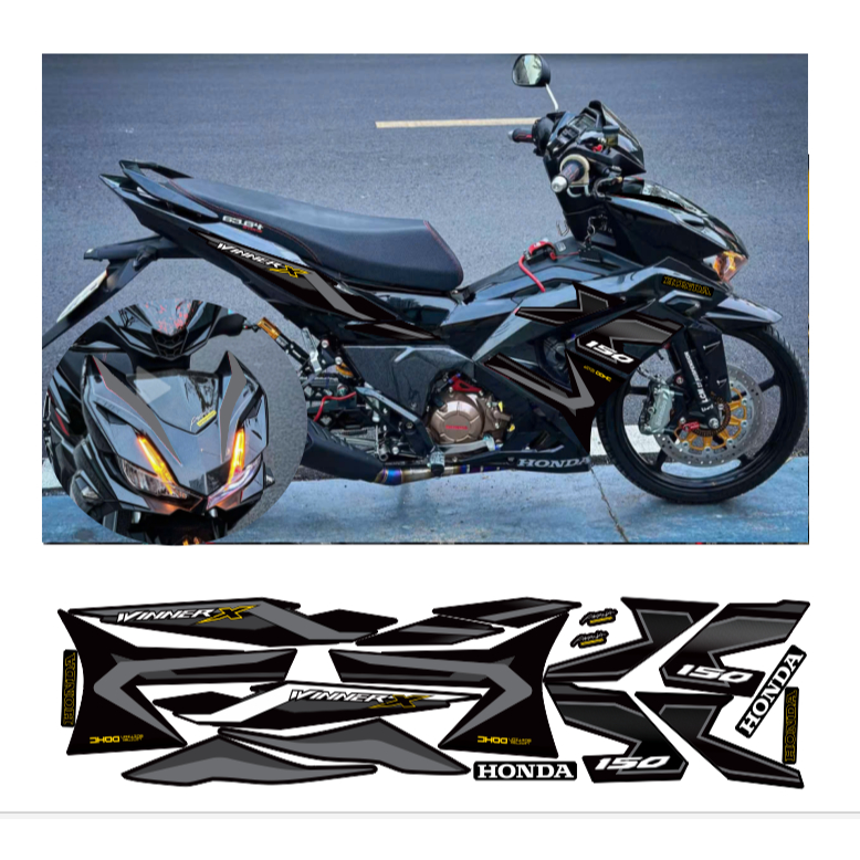 Tem rời WINNER X V3 V4 chất liệu in 3 lớp chống nước không phai màu.