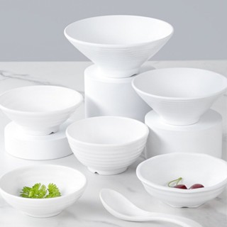 Bát Phíp ( Melamine A5 ) Cao Cấp Trắng Sang Trọng Bền Đẹp Không Xước - Ố  B 6007