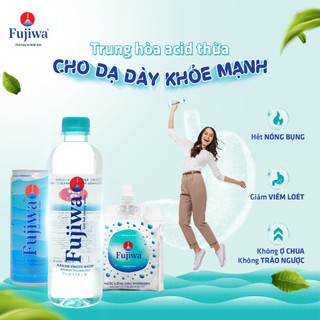 Thùng 24 Chai Nước Uống Ion Kiềm Cao Cấp Fujiwa 300ml - Nước uống Detox với Công Nghệ Điện Phân Ion Kiềm