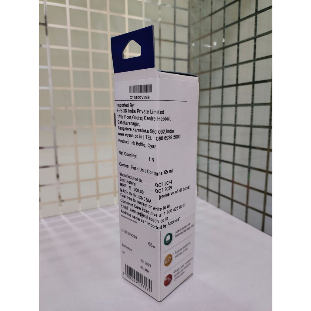 Mực Epson 003 Cyan Xanh cho máy in Epson - L1110, L3100, L3101, L3110, L3115, L3116, L3150, L3151, L3152, L3156, L5190