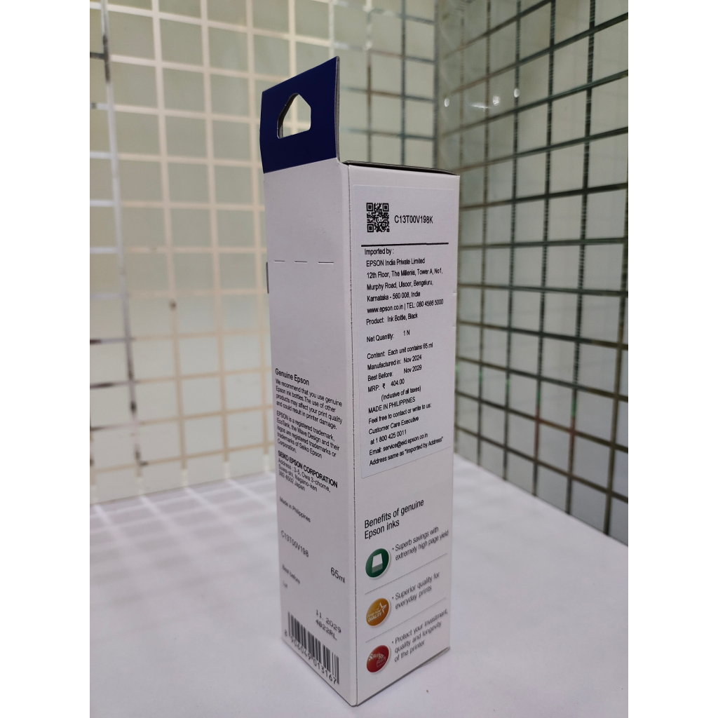 Mực Epson 003 Black Đen cho máy in Epson - L1110, L3100, L3101, L3110, L3115, L3116, L3150, L3151, L3152, L3156, L5190