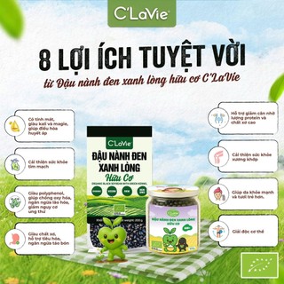 Đậu nành đen xanh lòng hữu cơ C'LaVie Organic Black Soybeans