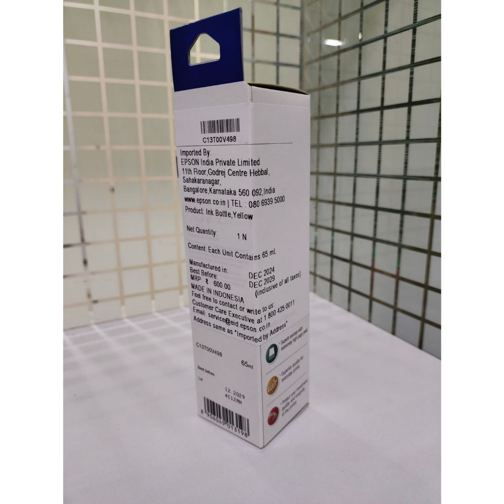 Mực Epson 003 Yellow Vàng cho máy in Epson - L1110, L3100, L3101, L3110, L3115, L3116, L3150, L3151, L3152, L3156, L5190